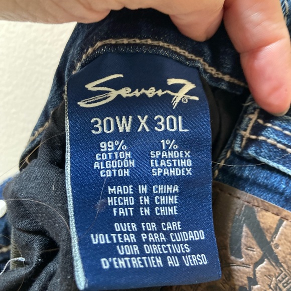 7 for All Mankind jeans straight leg, size 30x 30 - Picture 4 of 6